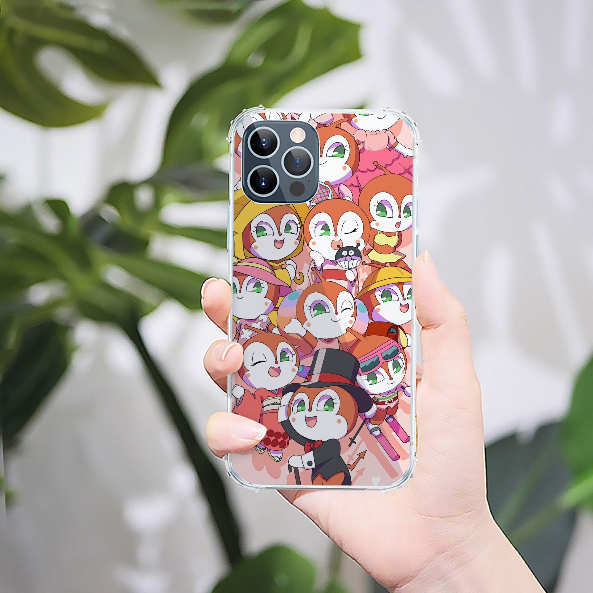（画像用） アンパンマン Anpanman 【iPhone 12シリーズ対応】透明スマホケース（クリアソフトケース）